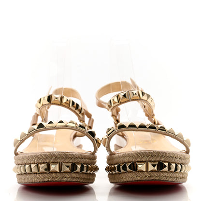 Christian Louboutin Specchio Vintage Cataclou 60 Platform Sandals 40 Platine Light Gold 2 of 11
