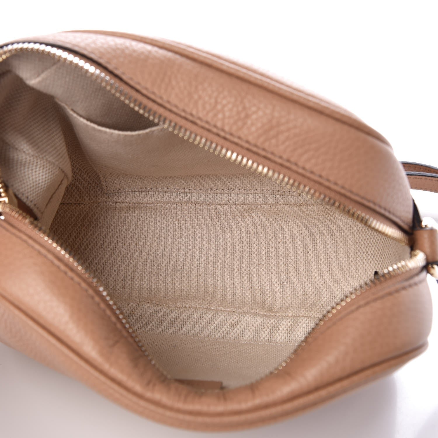 Gucci Pebbled Calfskin Small Soho Disco Bag Camelia 5 of 7