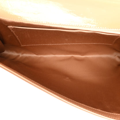 Saint Laurent Textured Patent Calfskin Monogram Large Belle De Jour Clutch Beige 5 of 15