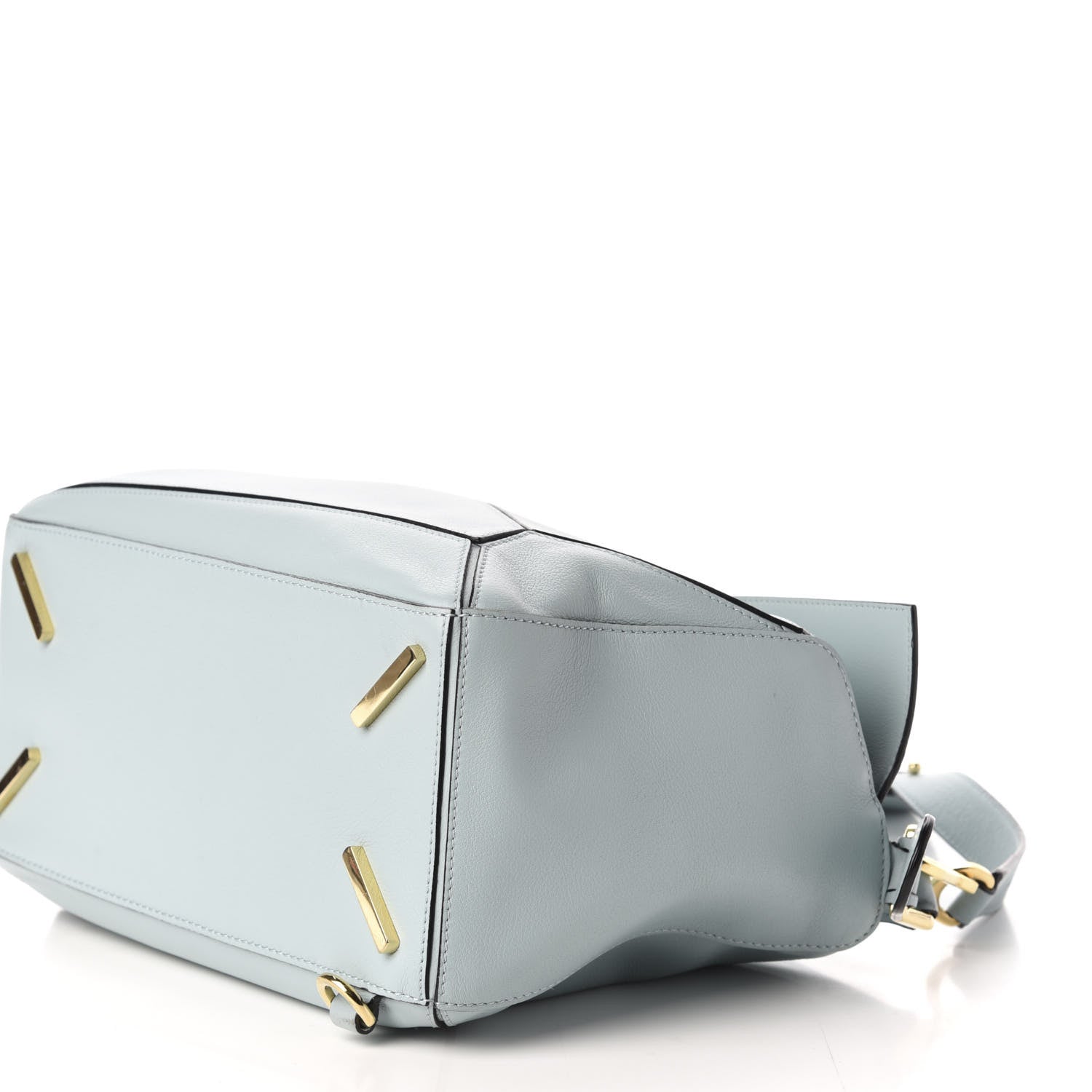 Loewe Calfskin Medium Puzzle Bag Aqua 8 of 10