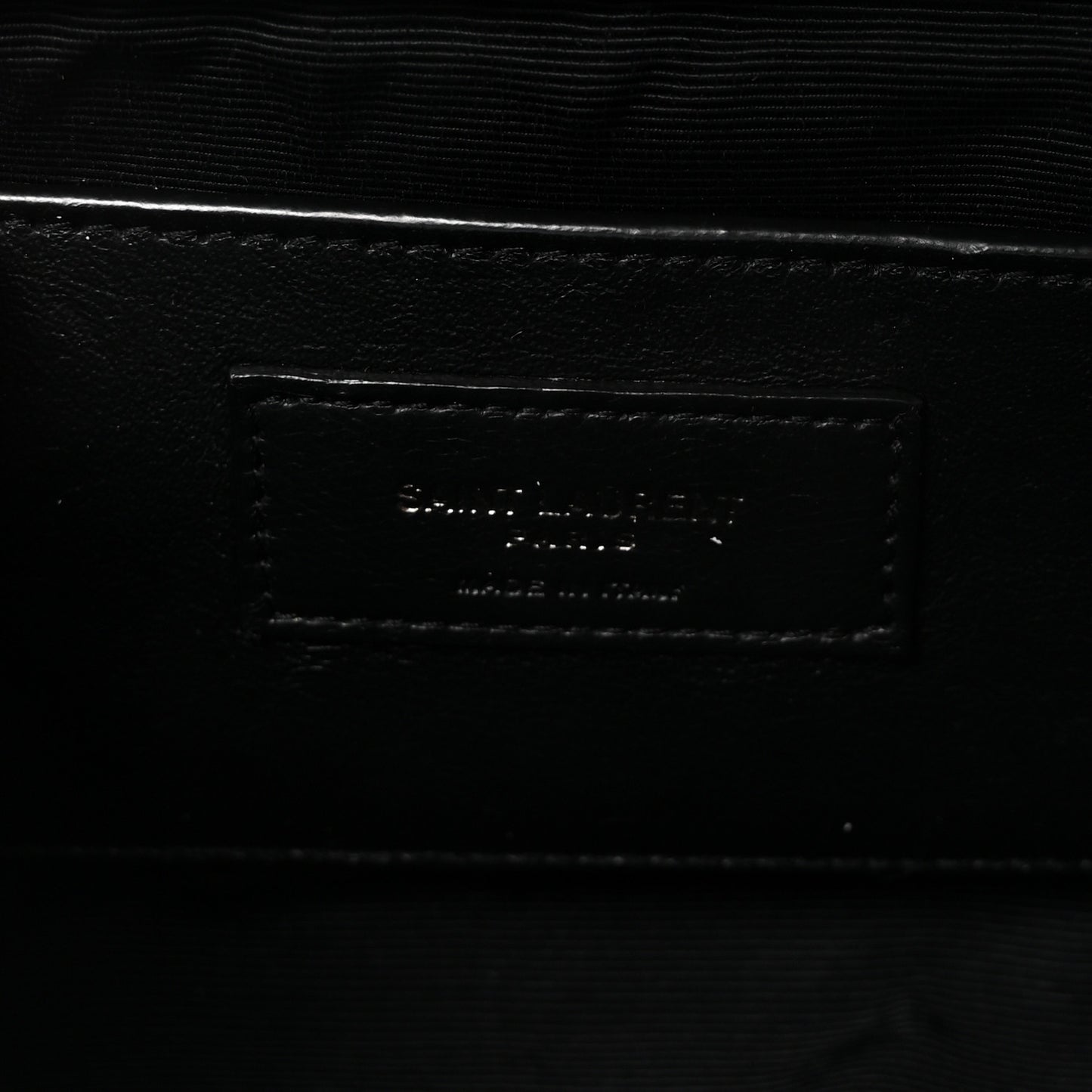 Grain De Poudre Textured Mixed Matelasse Triquilt Small Monogram Monochrome Satchel Black