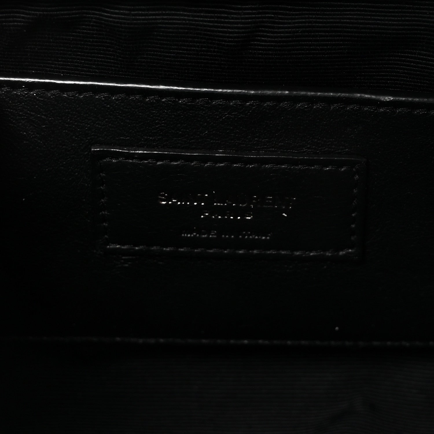 Saint Laurent Grain De Poudre Textured Mixed Matelasse Triquilt Small Monogram Monochrome Satchel Black 6 of 9