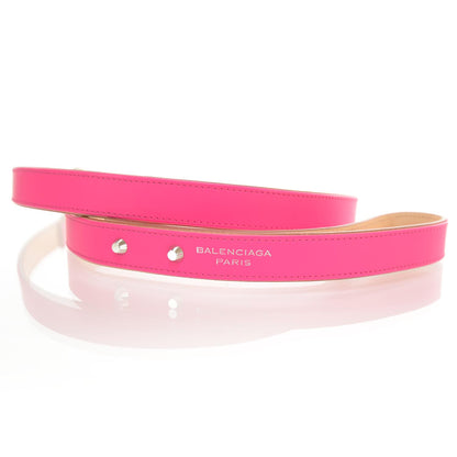 Balenciaga Leather Dog Leash Neon Pink 4 of 4
