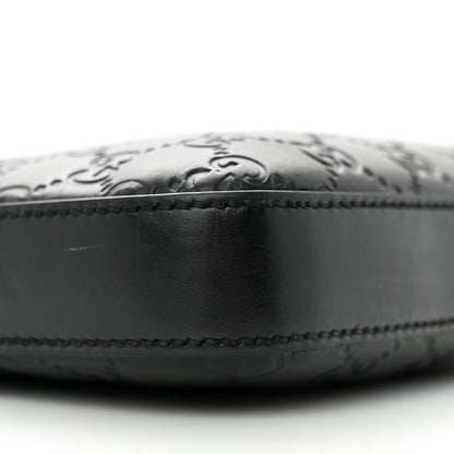 Gucci Guccissima Signature Small Messenger Bag Black 9 of 13