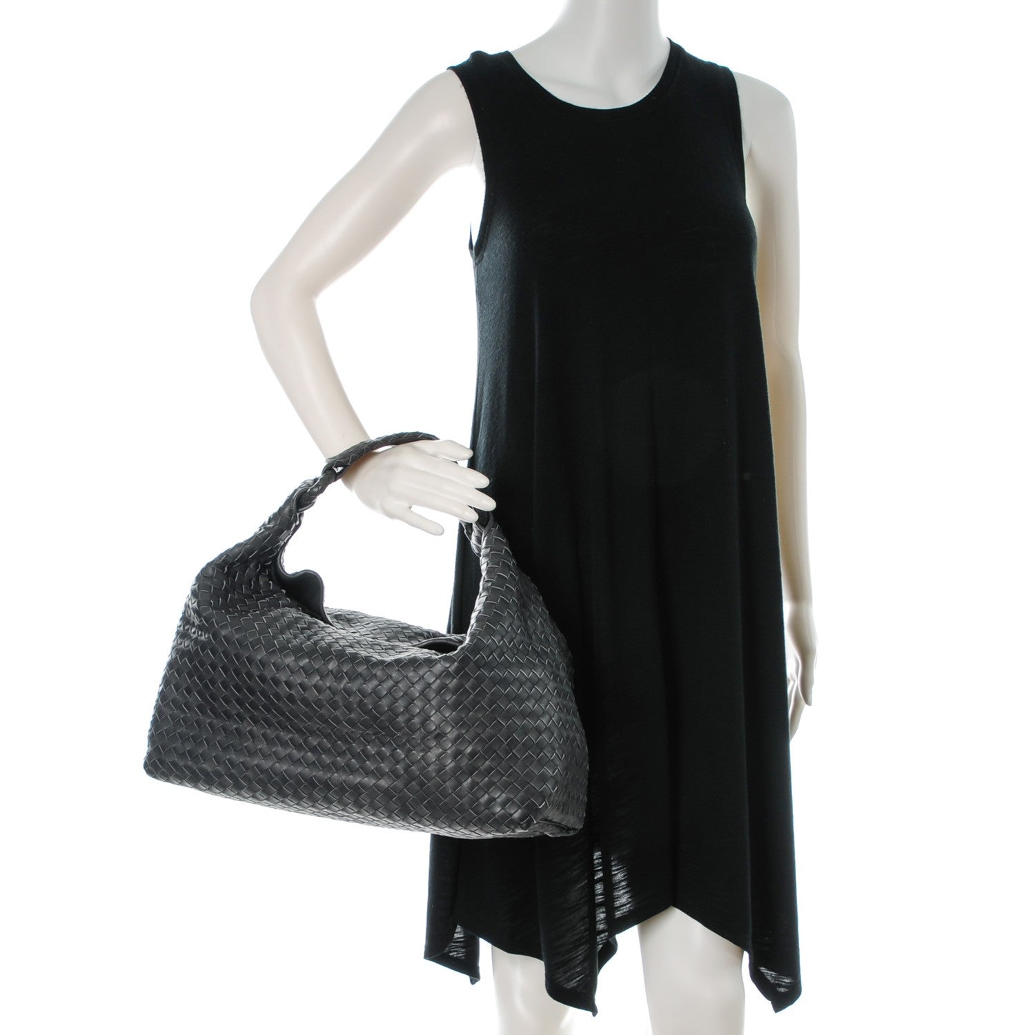 Bottega Veneta Nappa Intrecciato Sloane Hobo Ferro Gray 2 of 7
