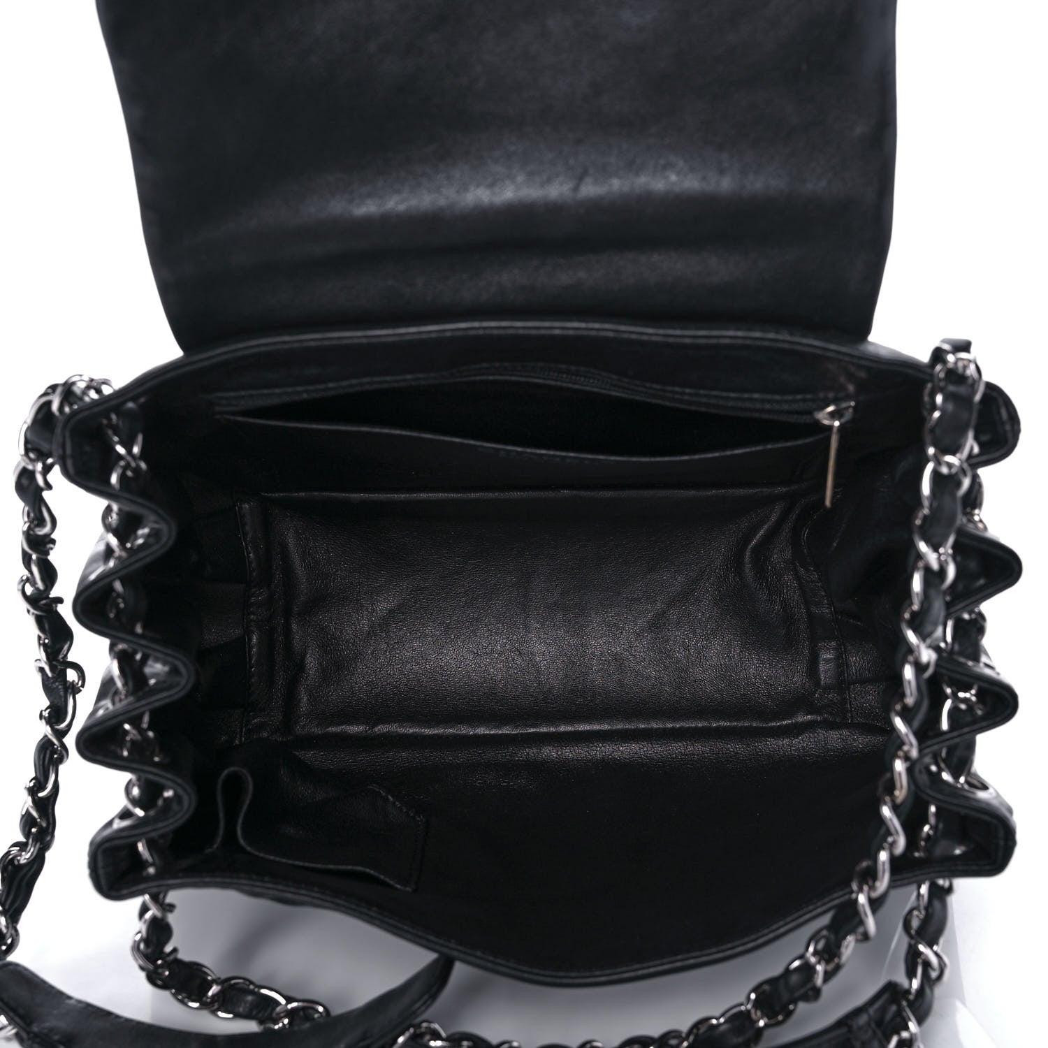 Chanel Calfskin CC Accordion Flap Black 5 of 11