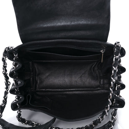 Chanel Calfskin CC Accordion Flap Black 5 of 11