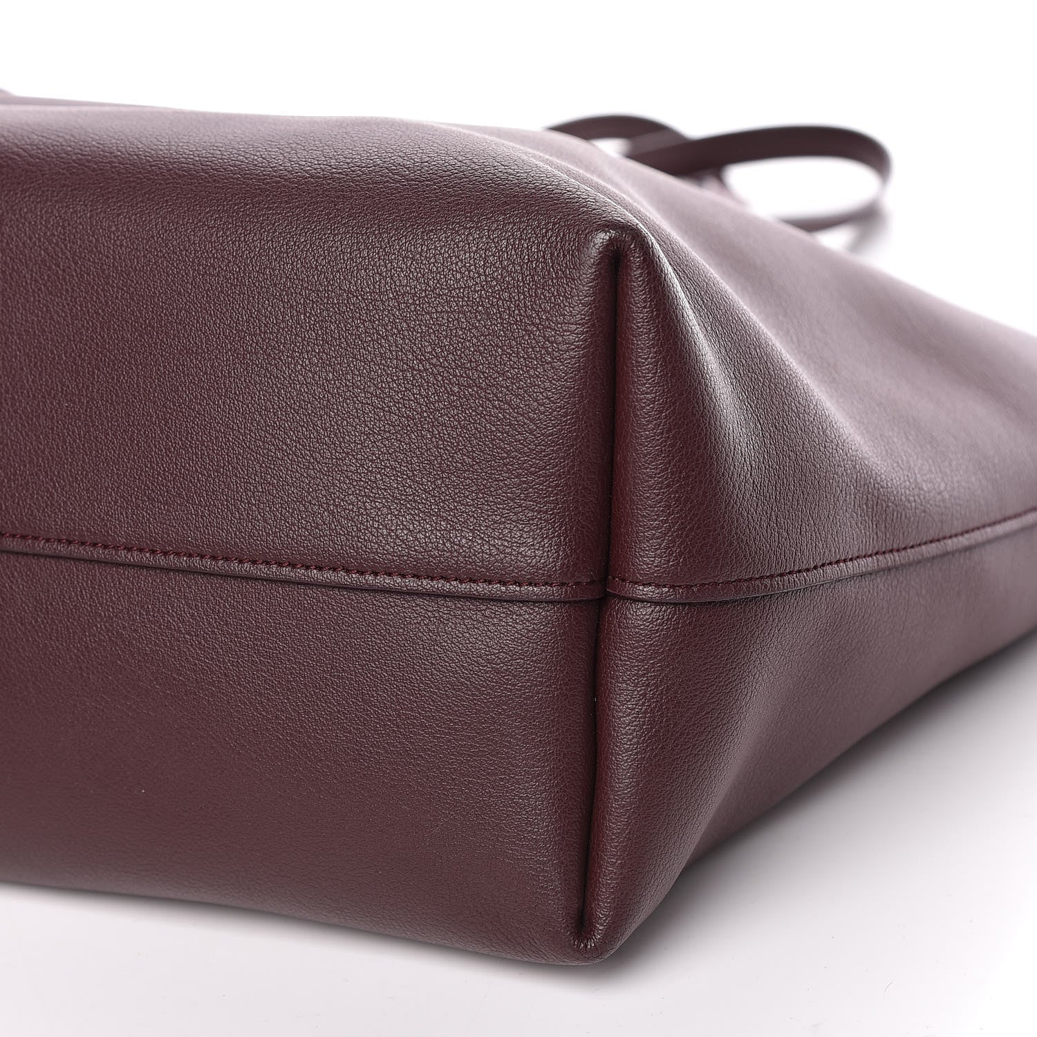 Saint Laurent Calfskin Large Shopping Tote Bordeaux 20 of 21