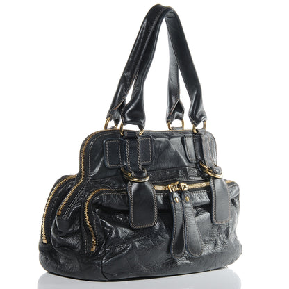 Chloe Leather Quilted Large Bay Tote Black 3 of 7