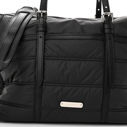 Burberry Nylon House Check Quilted Abbey Diaper Bag Black 8 of 10