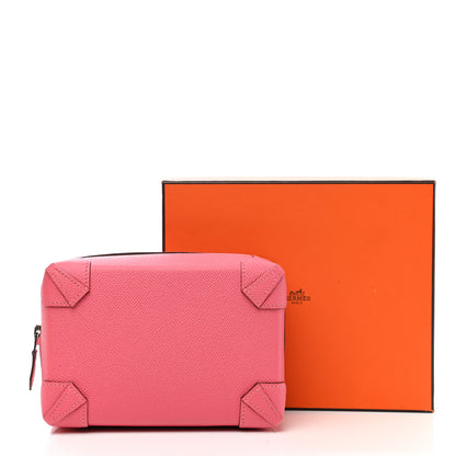Hermes Epsom Mini Pochette Maxibox Rose Azalee 7 of 7