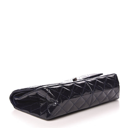 Chanel Distressed Patent Quilted 2.55 Reissue 226 Flap Navy 4 of 15