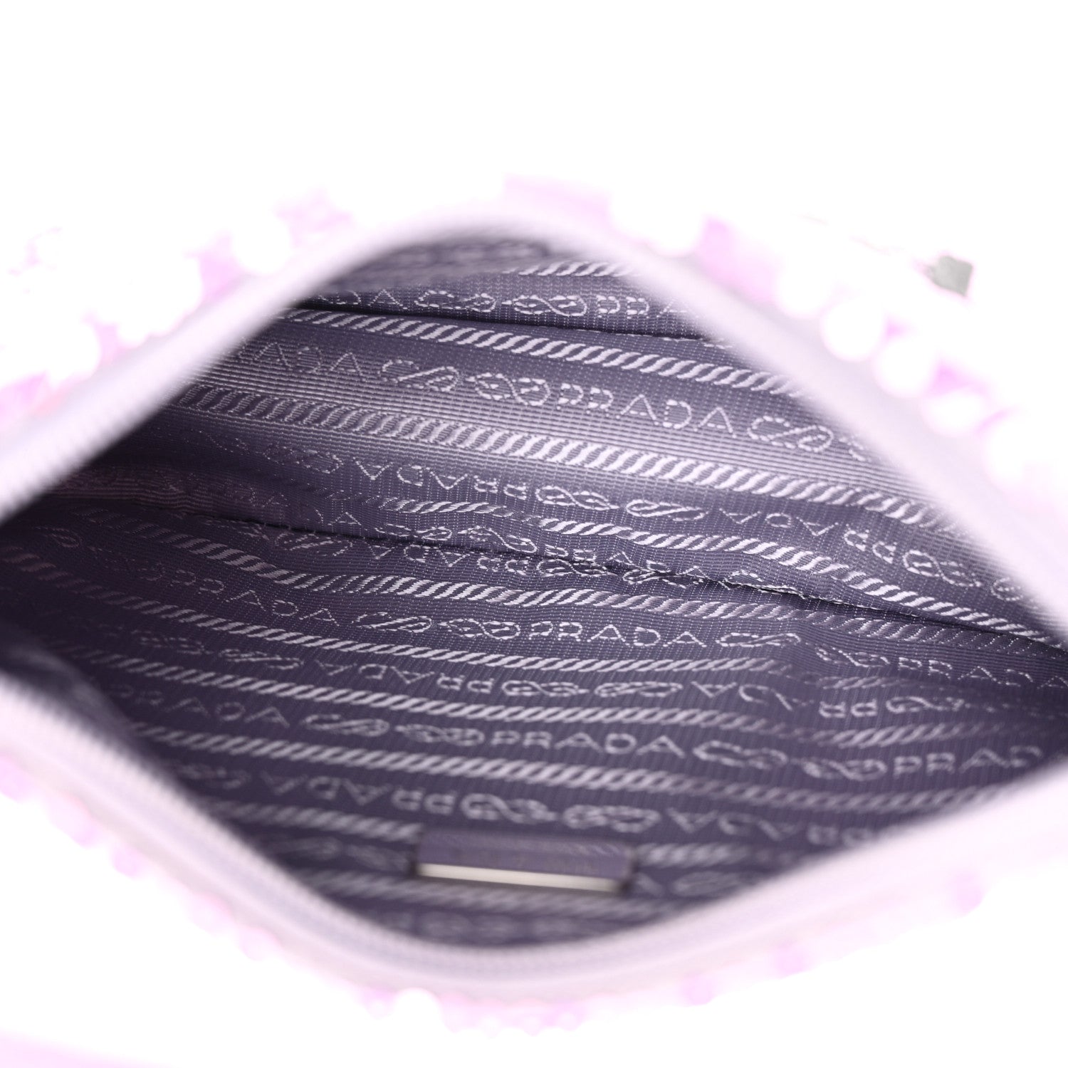 Prada Paillettes Sequin Mini Re-Edition 2000 Bag Lilium Black 5 of 9