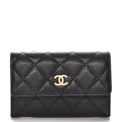 Chanel Caviar Quilted Flap Card Holder Black 1 of 9