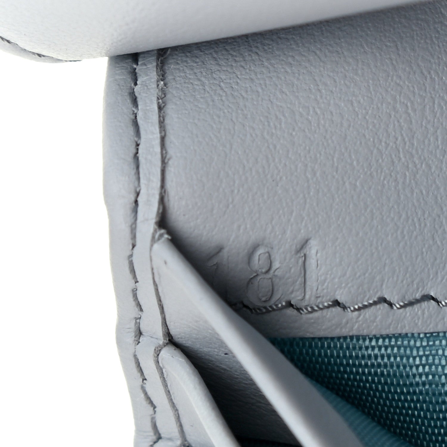 Prada Saffiano Tab Small Triangle Wallet Fiordaliso 6 of 7