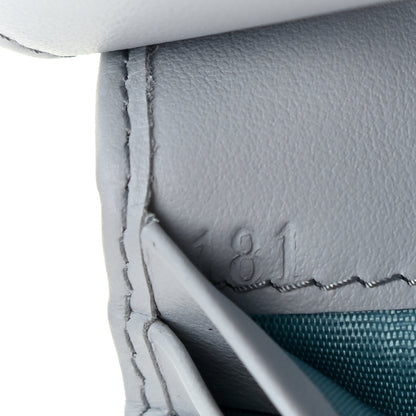 Prada Saffiano Tab Small Triangle Wallet Fiordaliso 6 of 7