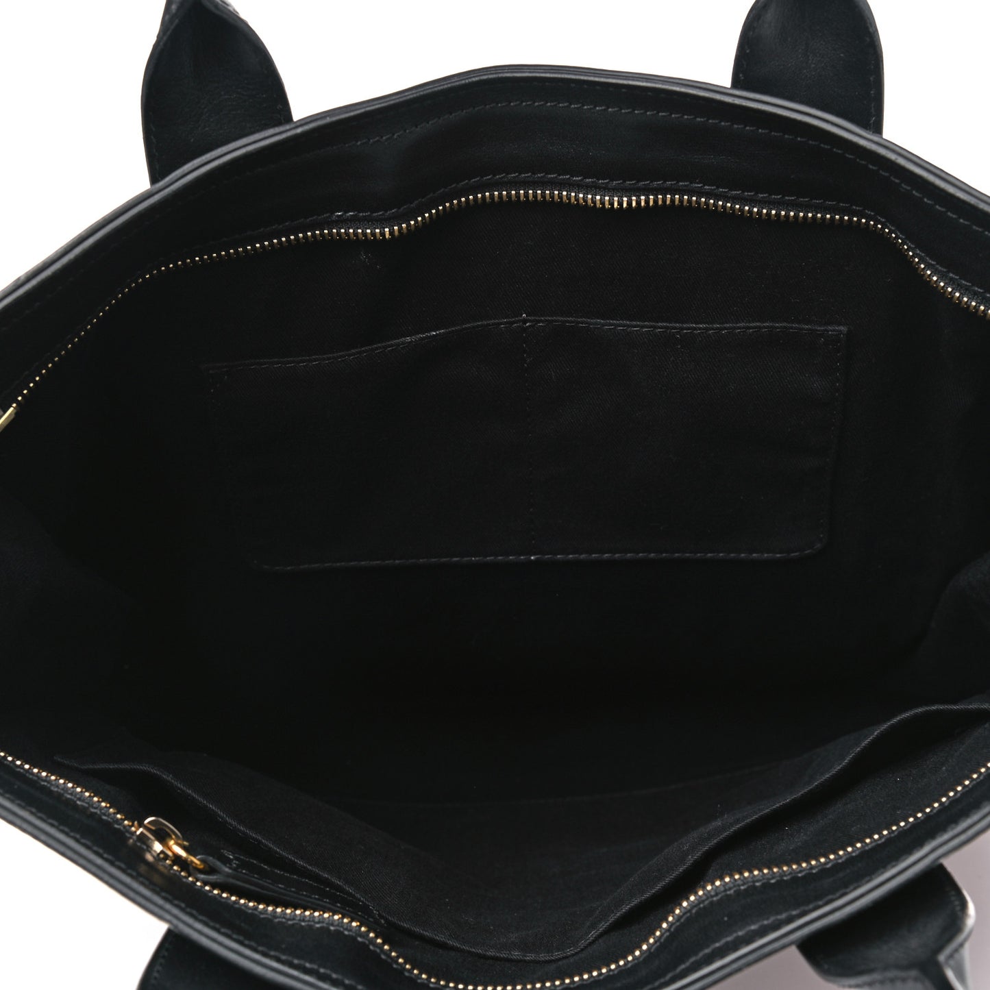 Calfskin Pocket Shopper Tote Holly Berry