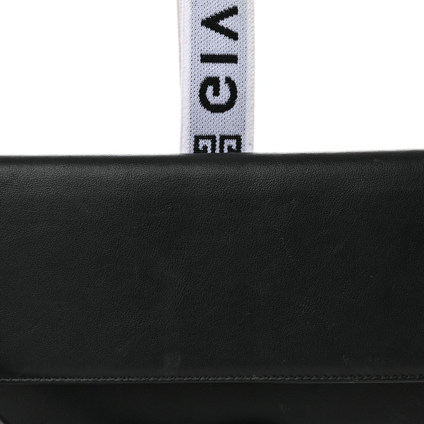 Calfskin 4G Flap Pouch Black