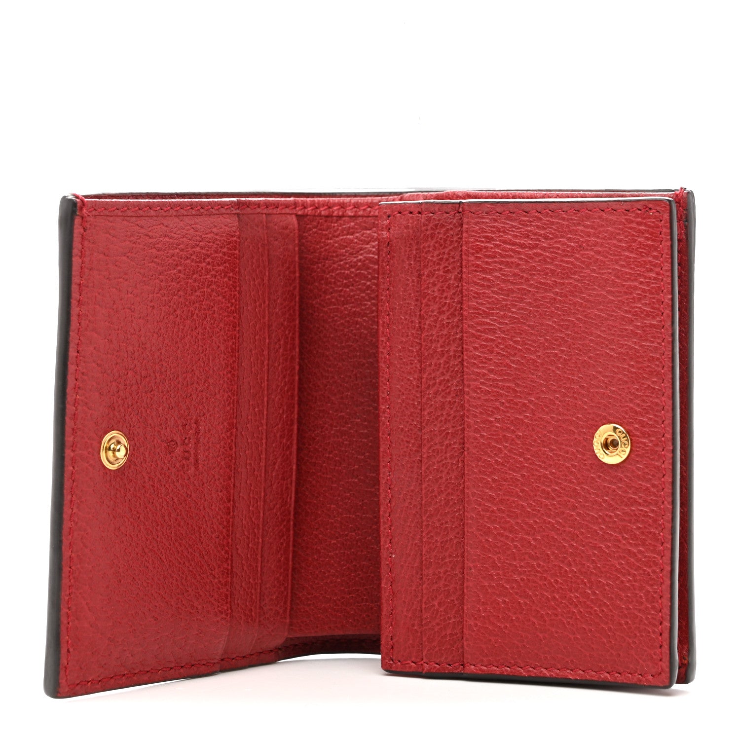 Gucci GG Supreme Monogram Flora Web Ophidia Card Case Red 5 of 11