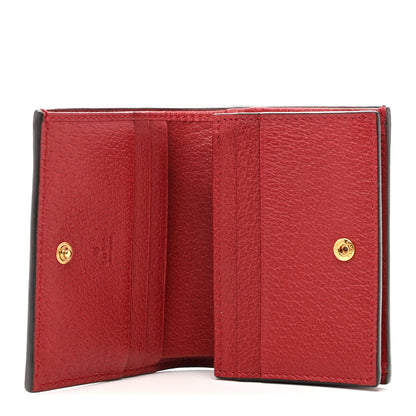 Gucci GG Supreme Monogram Flora Web Ophidia Card Case Red 5 of 11