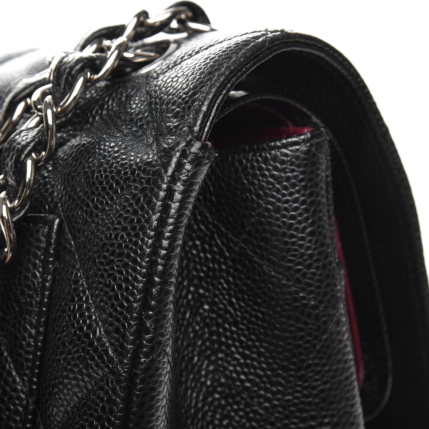 Caviar Quilted Maxi Double Flap Black