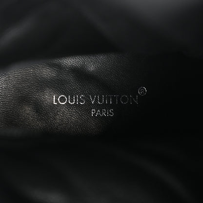 Louis Vuitton Calfskin Monogram Patti Wedge Half Boots 37 Black 14 of 18
