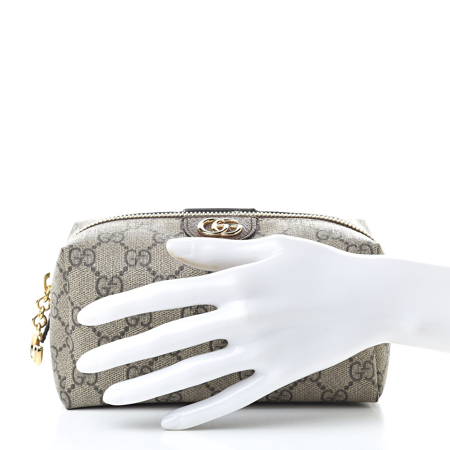 Gucci Soft GG Supreme Monogram Calfskin Medium Ophidia Cosmetic Case Beige Ebony New Acero 2 of 8