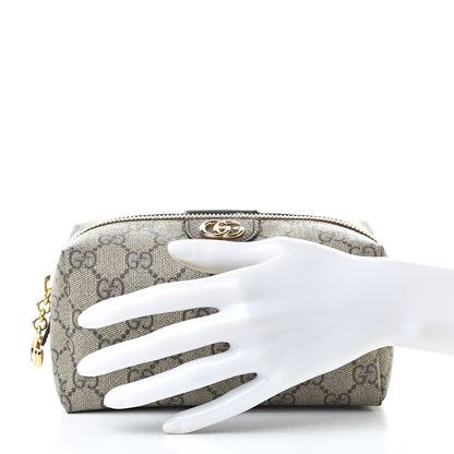 Gucci Soft GG Supreme Monogram Calfskin Medium Ophidia Cosmetic Case Beige Ebony New Acero 2 of 8