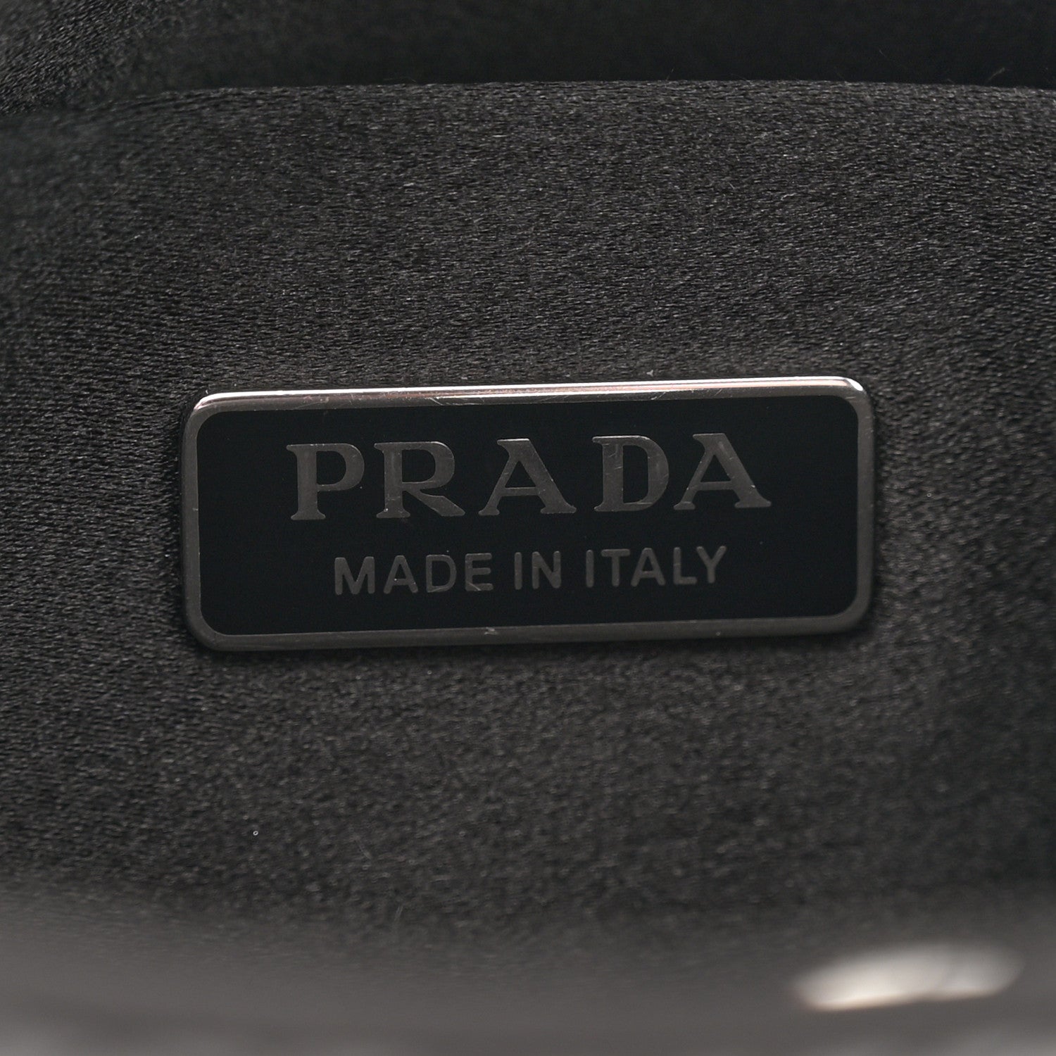 Prada Paillettes Sequin Logo Cleo Adjustable Strap Shoulder Bag Black White 6 of 12