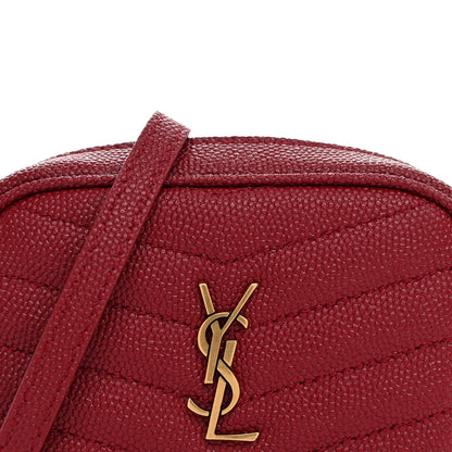 Saint Laurent Grain De Poudre Matelasse Monogram Baby Lou Camera Bag Opyum Red 7 of 10