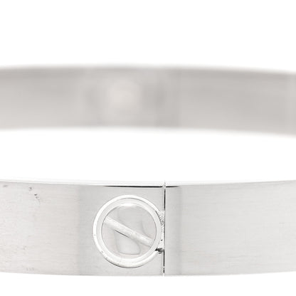 Cartier 18K White Gold LOVE Bracelet 18 5 of 7