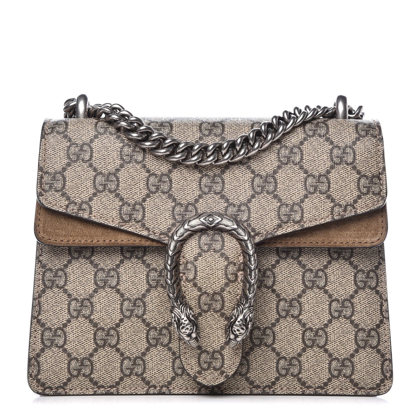 GG Supreme Monogram Mini Dionysus Shoulder Bag Taupe