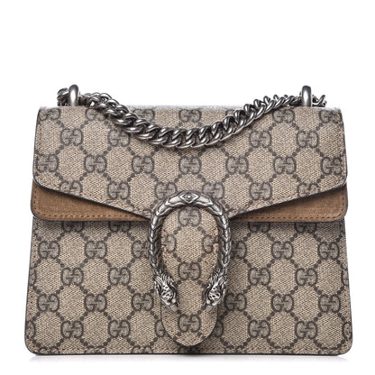 Gucci GG Supreme Monogram Mini Dionysus Shoulder Bag Taupe 1 of 10