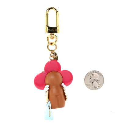 Louis Vuitton Resin Wood Vivienne Hawaii Bubblegram Alma BB Bag Charm Key Holder 2 of 5