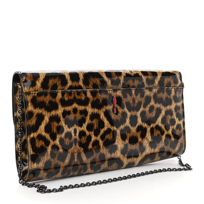 Christian Louboutin Patent Leopard Print Riviera Clutch 3 of 9