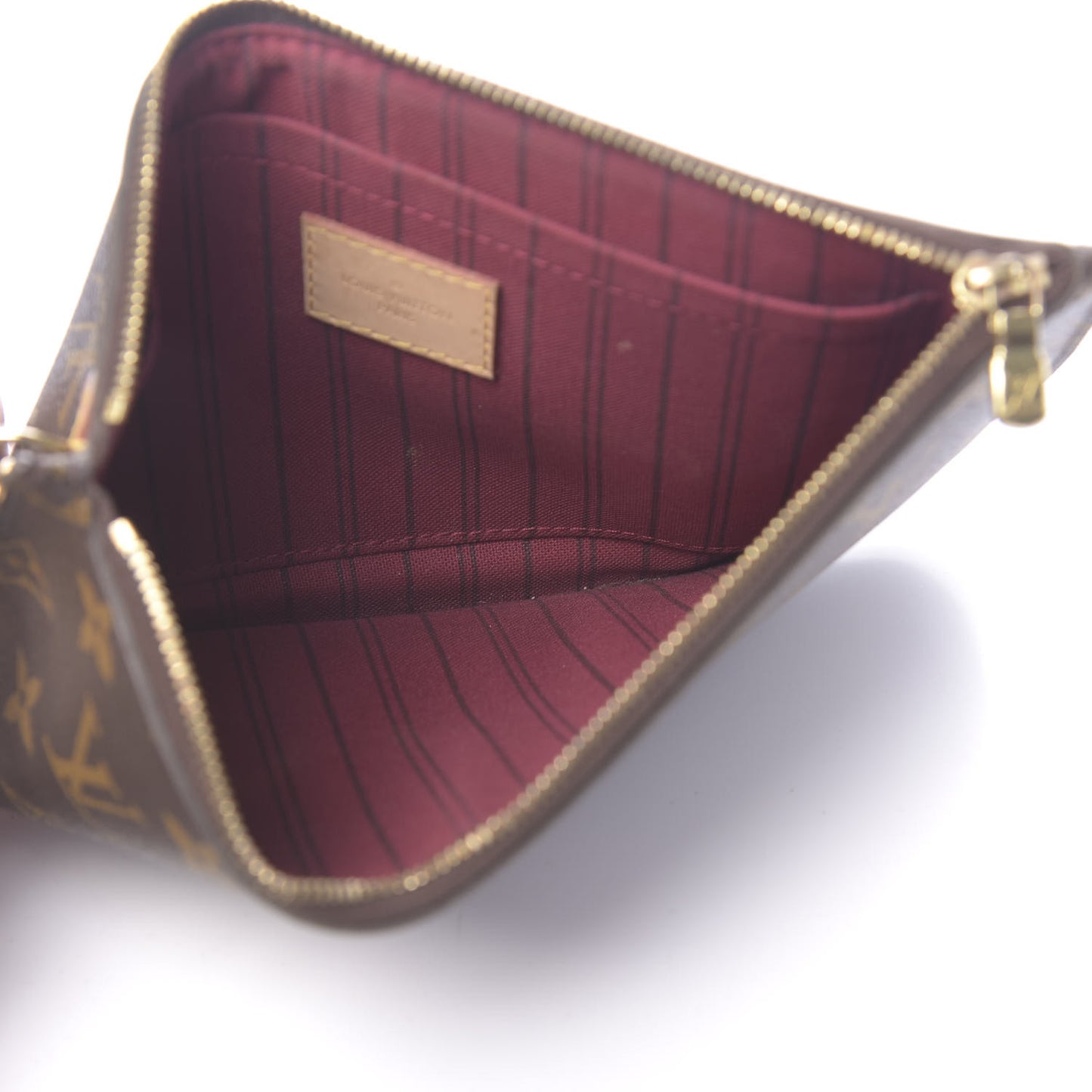 Monogram Neverfull MM GM Pochette Fuchsia