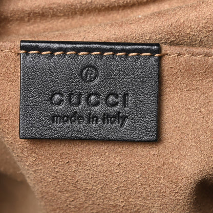 Gucci GG Supreme Monogram Web Medium Padlock Messenger Shoulder Bag Black 6 of 19