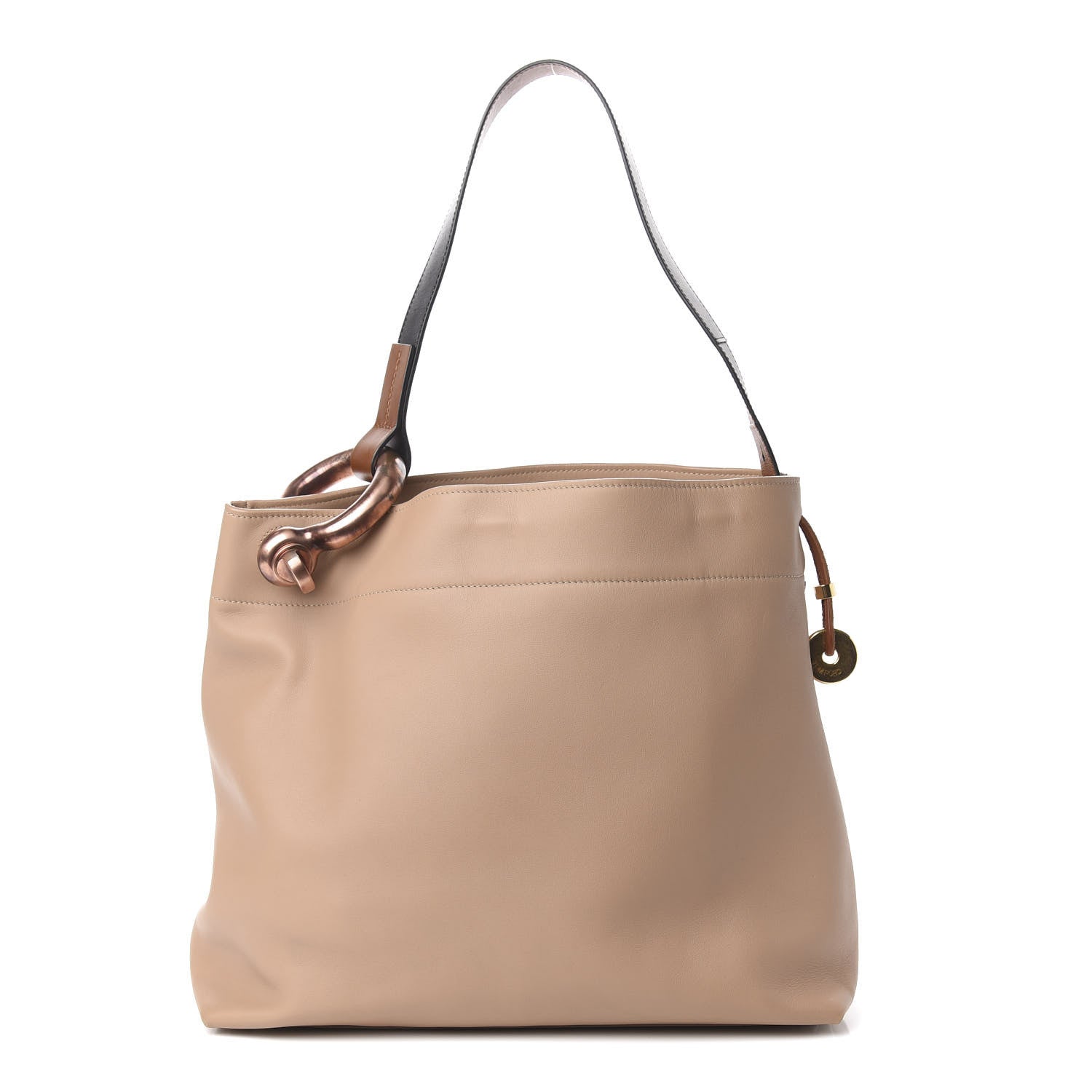 Tom Ford Calfskin Fisherman Hook Drawstring Hobo Bag Blush Nude 1 of 9