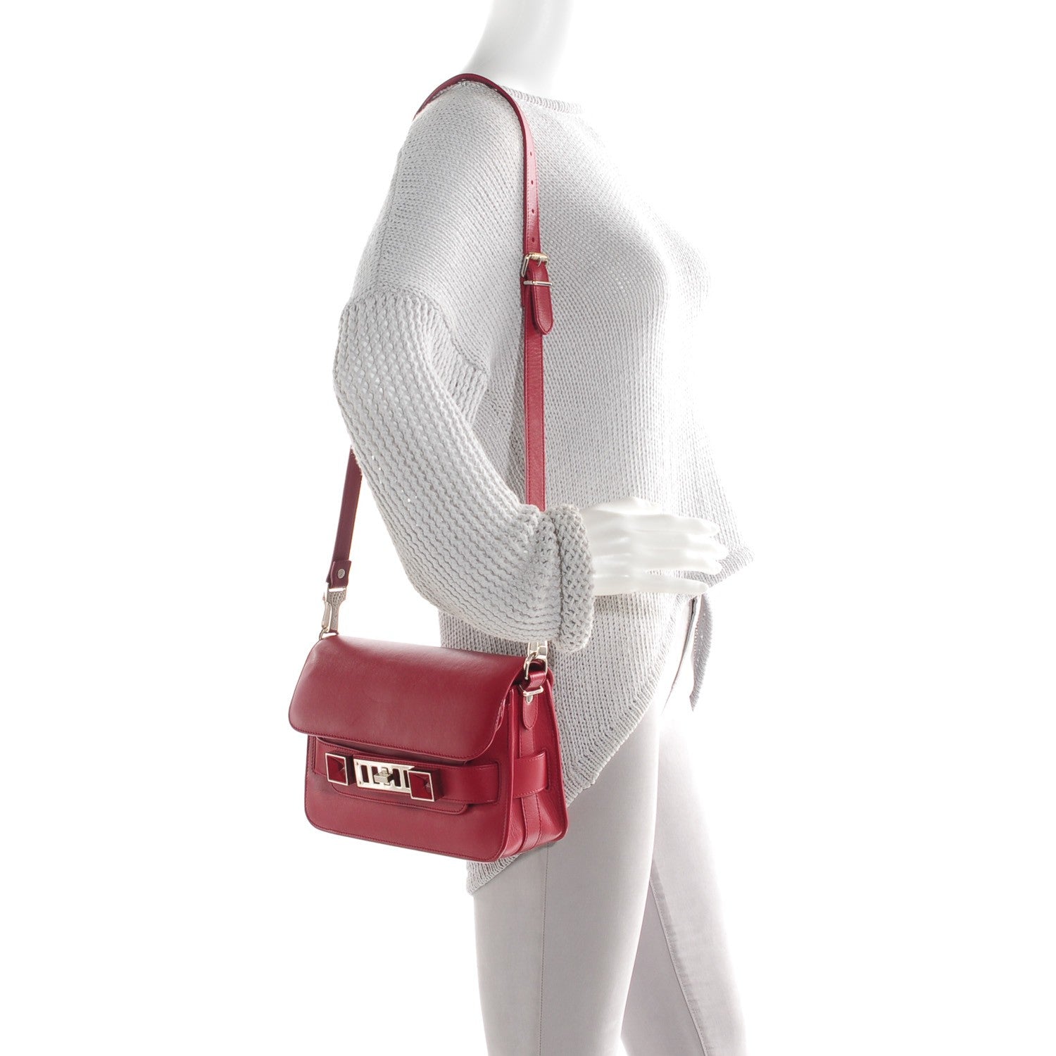 Proenza Schouler Calfskin PS11 Classic Shoulder Bag Chianti 2 of 10