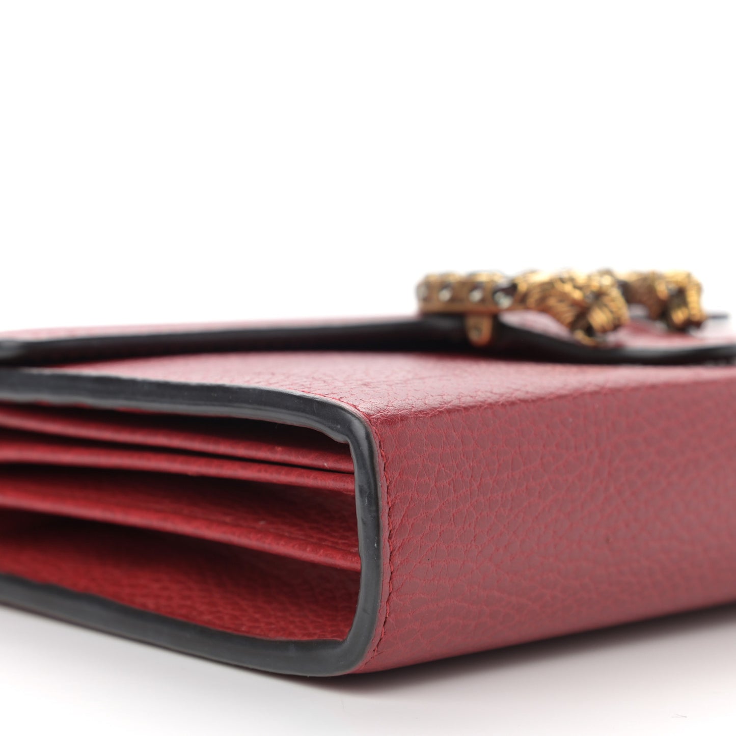 Calfskin Mini Dionysus Chain Wallet Hibiscus Red