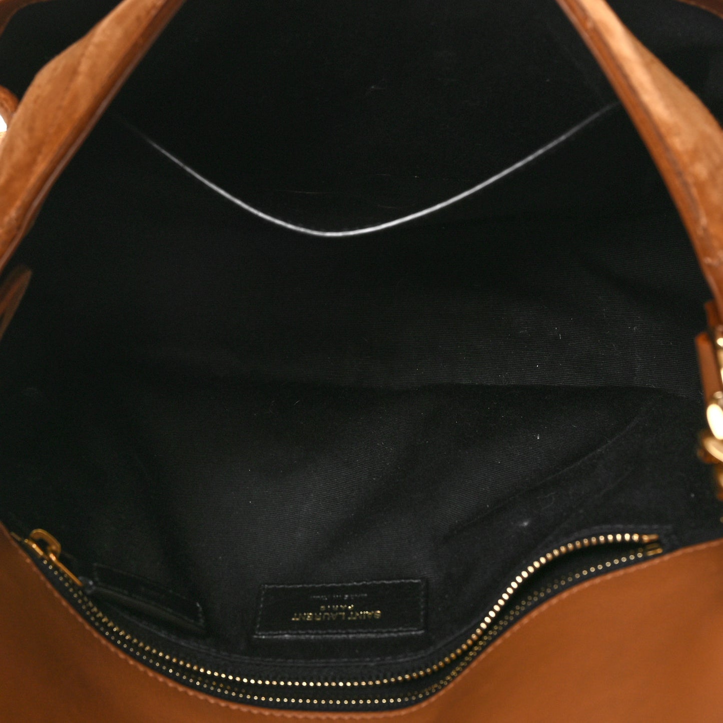Suede Monogram Medium Niki Chain Satchel Cinnamon