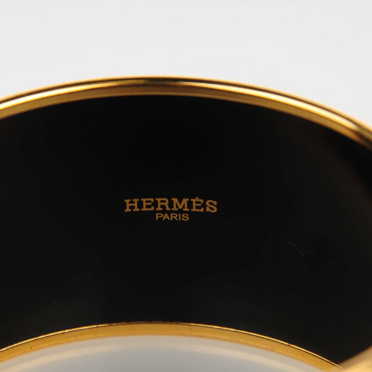 Hermes Enamel Printed Capitales Extra Wide Bracelet 65 5 of 5