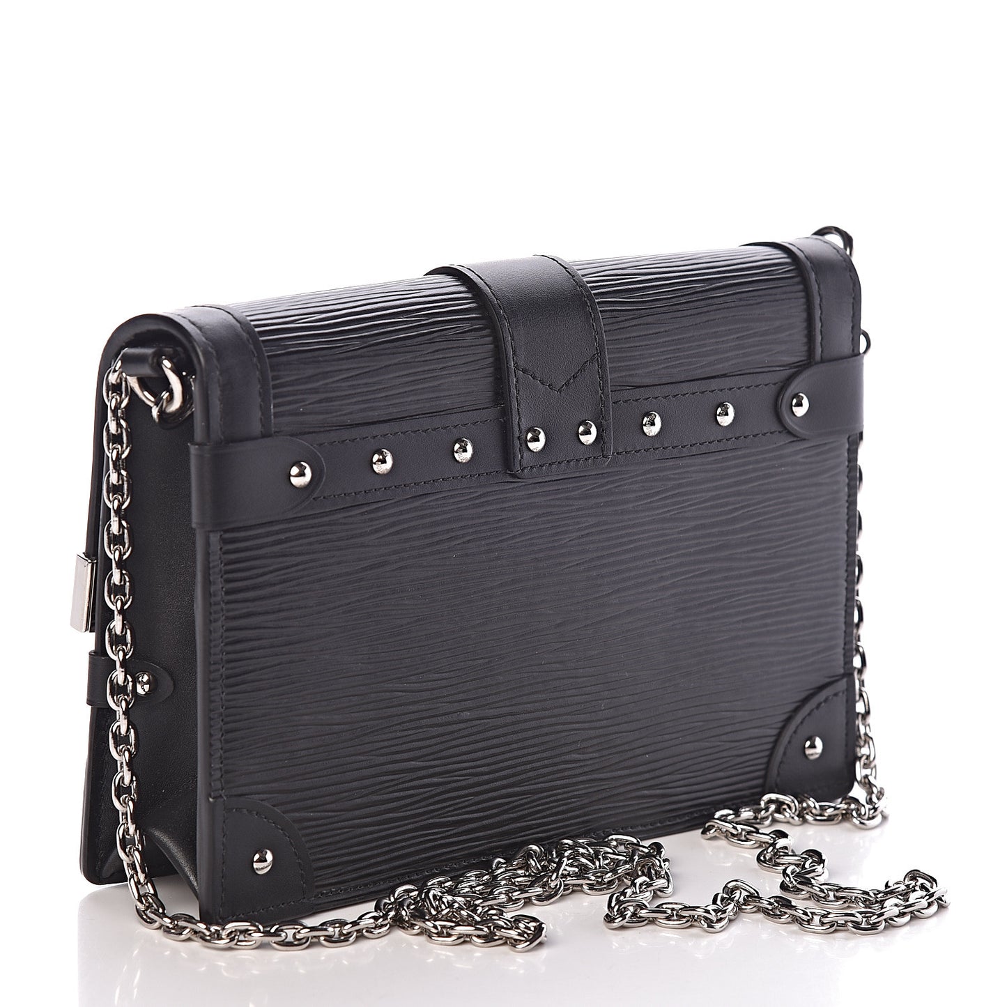 Epi Trunk Chain Wallet Black