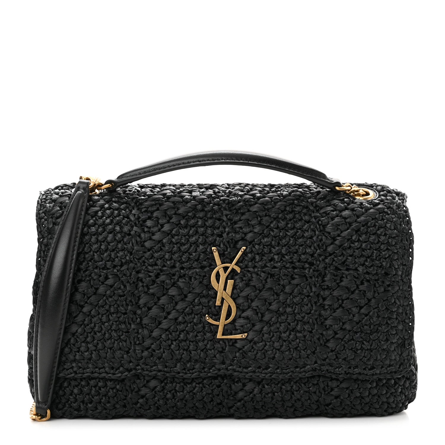 Saint Laurent Raffia Monogram Medium Jamie Black 1 of 11