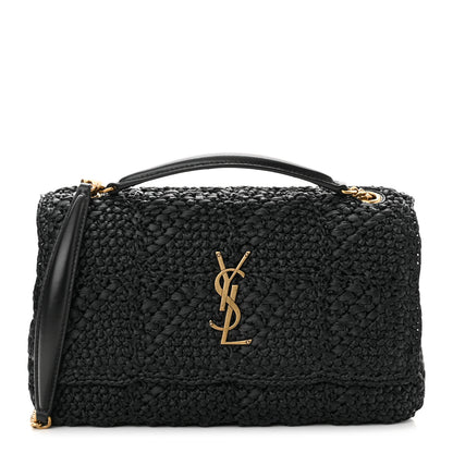 Saint Laurent Raffia Monogram Medium Jamie Black 1 of 11