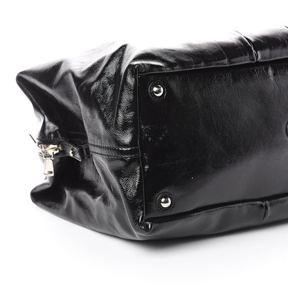 Saint Laurent Textured Patent Medium Easy Y Bag Black 7 of 8