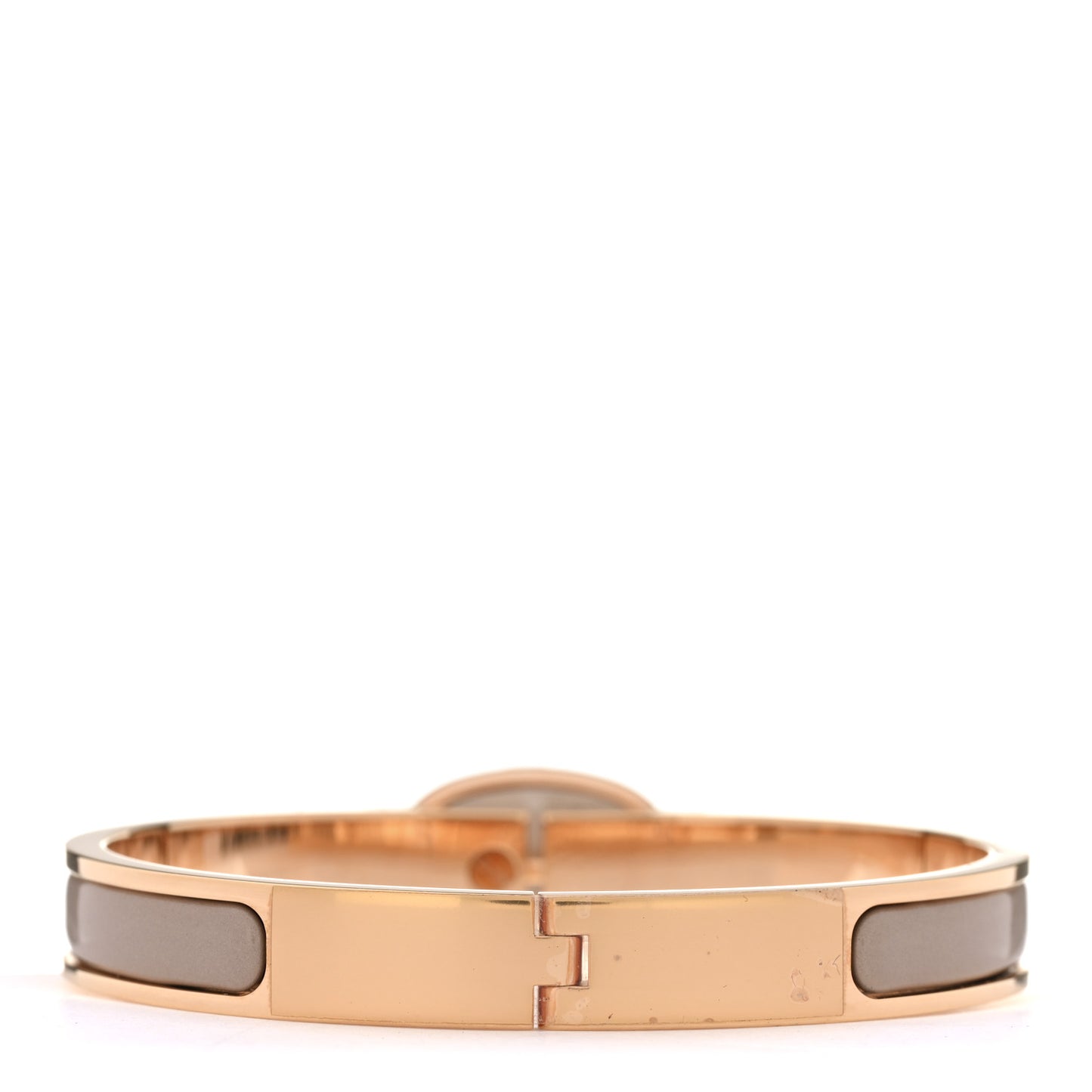 Enamel Mini Clic Chaine d'Ancre Bracelet GM Marron Glace