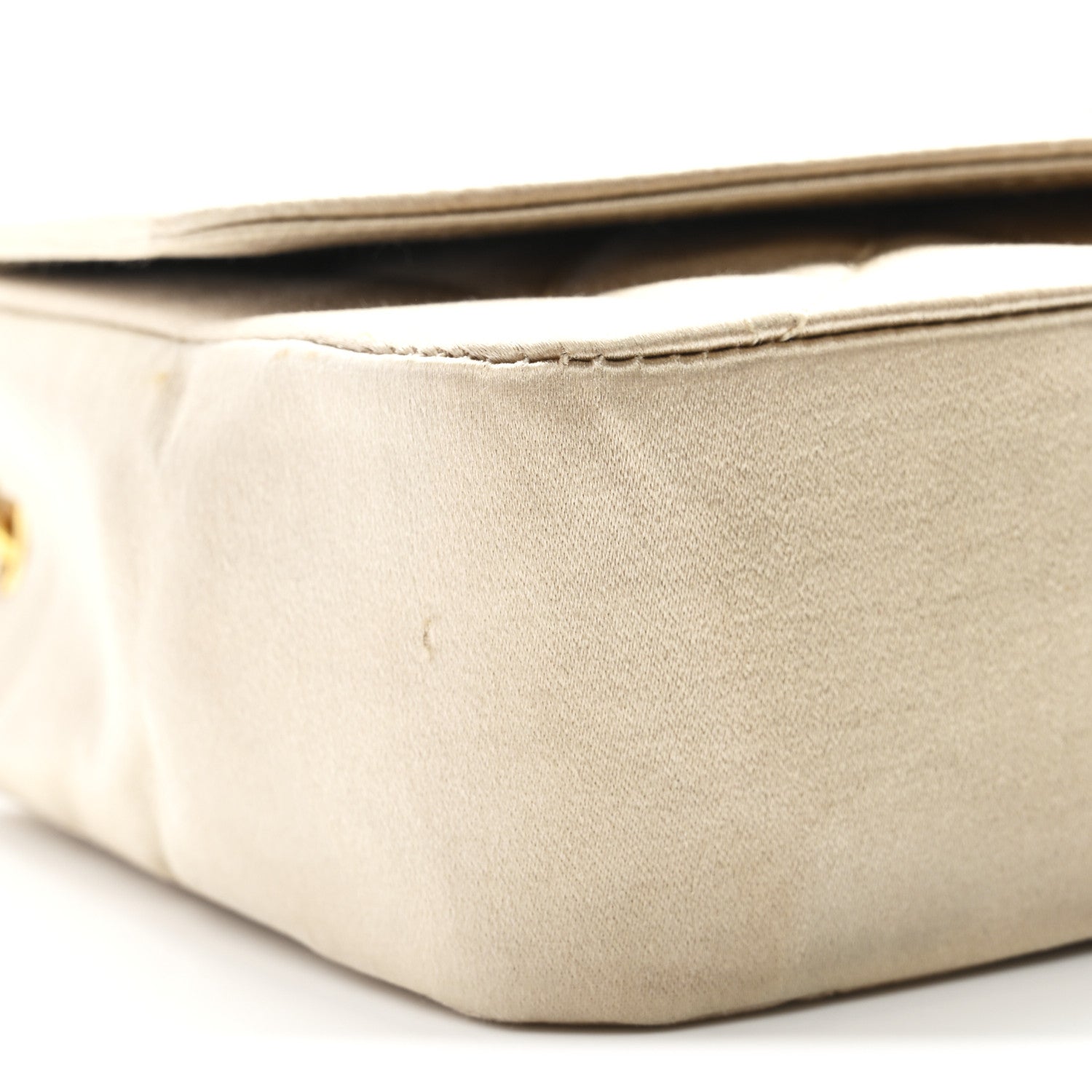 Chanel Satin Quilted Mini Flap Beige 9 of 12