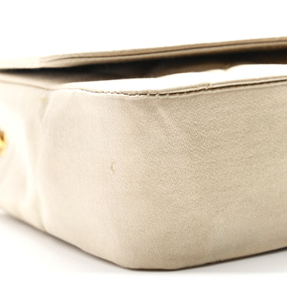 Chanel Satin Quilted Mini Flap Beige 9 of 12