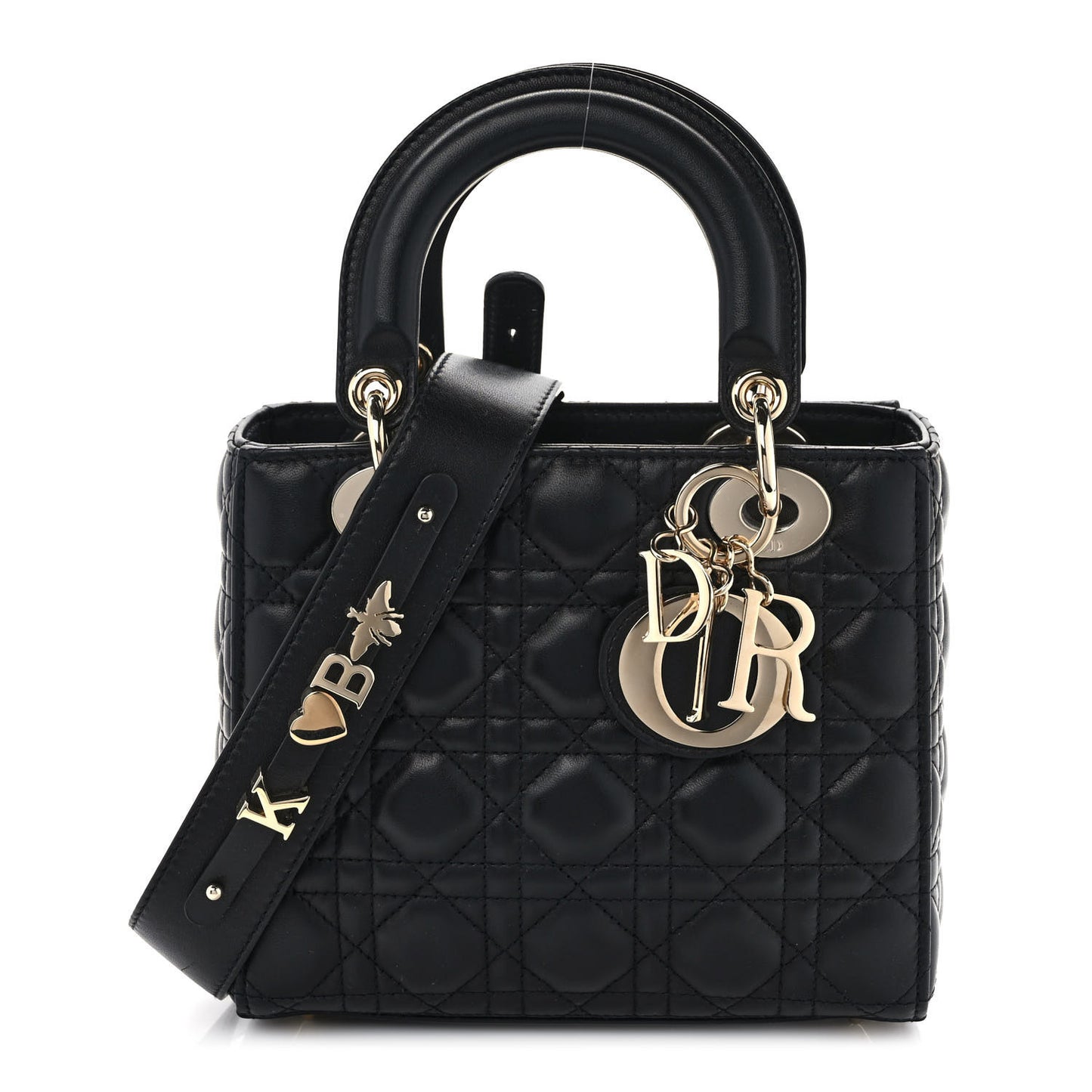 Lambskin Cannage Small My ABC Lady Dior Black